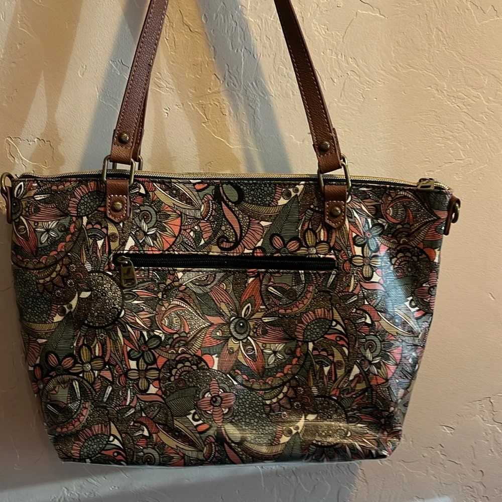 Sakroots Sienna Spirit Desert Patterned Metro Tote Bag - Picture 7 of 14